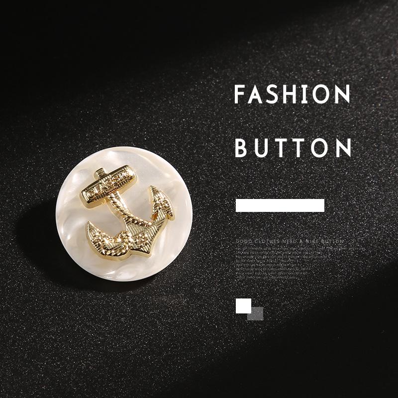 10Pcs White Buttons Men'S And Women'S Clothes Plush Coat Woolen Coat High-End Buttons Children'S Sweater Cardigan Resin Buttons