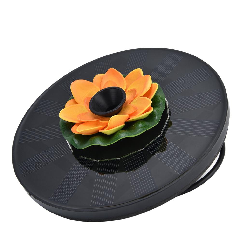 Lotus Solar Fountain Water Pump Floating Mini Solar Powered Water Fountain for Birdbaths Garden Pond Pool Outdoor