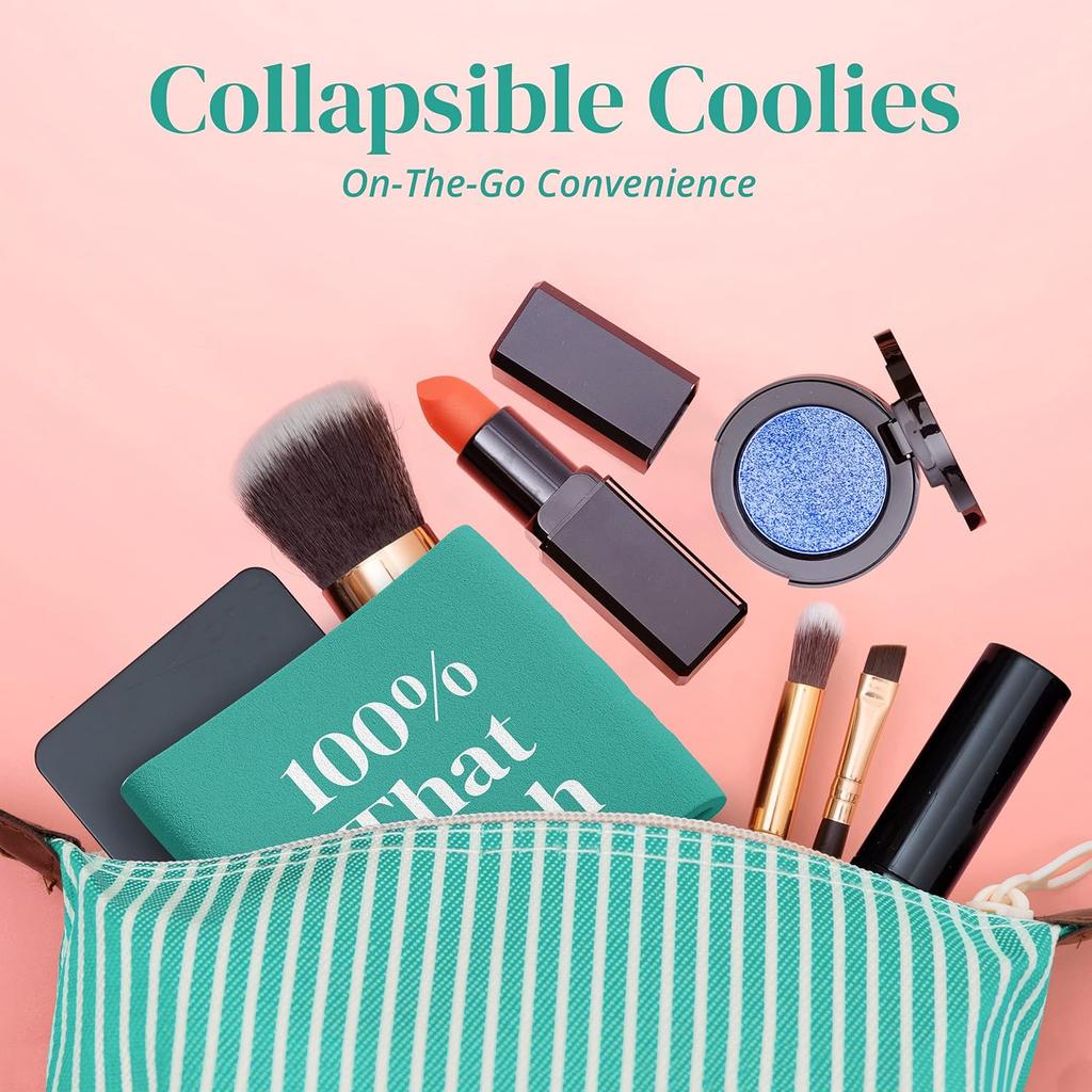 Sassy, Waterproof 100% That Turquoise Can Cooler. Durable Neoprene Beer, Soda, Water, or Other Beverage Sleeve. Novelty Drink Coolie is a Great Party