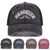Unisex BROOKLYN Letter Print Washed Baseball Netzmützen Hip Hop Kappe Frühling Sommer Outdoor Verstellbare Lässige Hüte Sonnenschutzhut