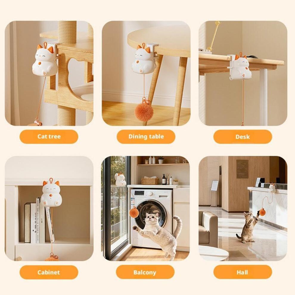 Automatic Interactive Cat Toy Hanging Door Desktop Clamp Boredom Fun Pet Game