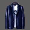 2019 Men's PU Leather Jacket: Warm, Casual, Fashionable Spring/Autumn Wear