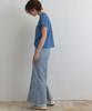 Okuka Crochet Knit Long Skirt - Deep Sky