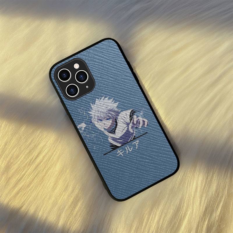 HUNTER X HUNTER Killua Zoldyck Anime Phone Case Hard Leather Case for iPhone 11 12 13 Mini Pro Max 8 7 Plus SE 2020 X XR XS