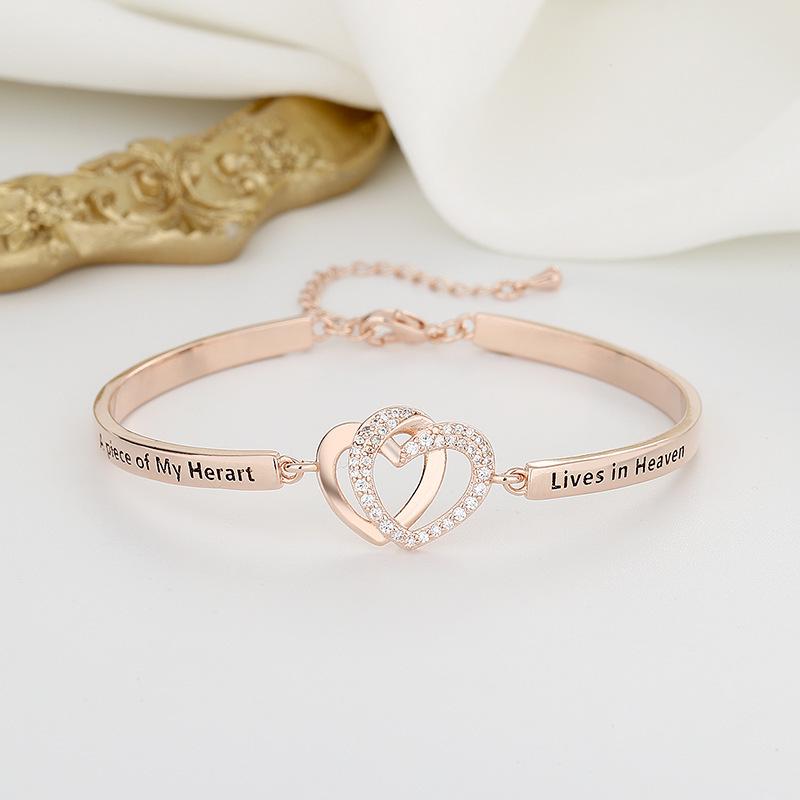 Heart-Infinite Rhinestone Bracelet - European & American Style