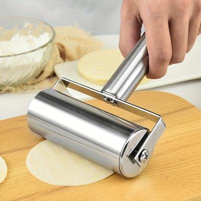Paslanmaz Çelik Çift Kafa Oklava yapışmaz Hamur Pasta Rulosu Mutfak Köfte Makinesi Erişte Pizza Turta Pişirme Araçları