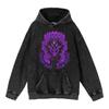 Cotone Pesante Lavato Retrò, Maglione Retrò Streetwear Anime con Cappuccio 440G