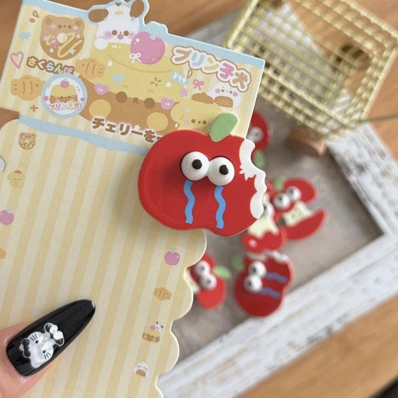 Funny Apples Style Fruits Hairpin Sweet Children Hair Clip Cute Side Bangs Clips For Girls Apple Core Hair Accessories Versatile Headdress