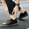 5cm Height Increase Leather Shoes Men Lace Up Invisible Elevator Sneakers Comfortable Casual Walking Shoes Breathable Anti Slip