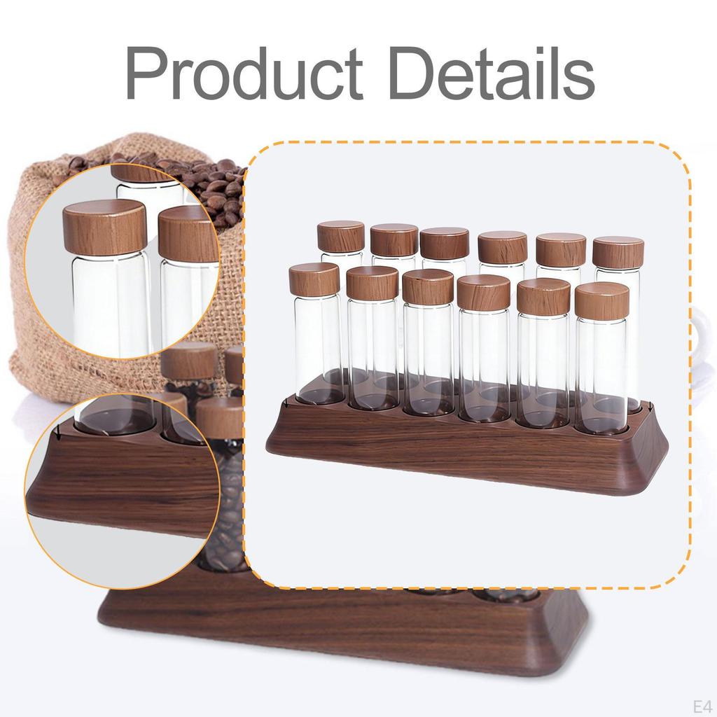 Coffee Bean Storage Tube Organization Single Dose Sealed Lid Jar for Retail Countertop Bar