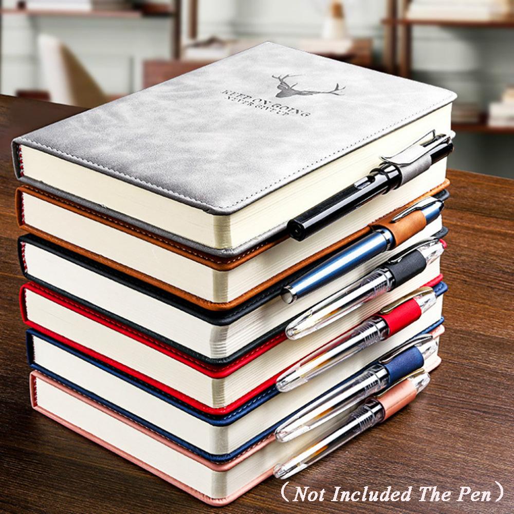 Thick College Office School A5 Journal Notebook Diary Notebook Leather Schedule Book 2021 Notepad