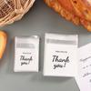 50 Pcs Transparent Thank You Self-Adhesive Bag Plastic Pouches For Diy Jewelry Display Cookies Storage Gifts Bag