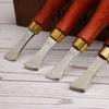 Wooden Handle DIY Shallow Slot Linear Edge Tool Leather Craft Creasing Tools Leather Edge Creaser