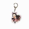Demon Slayer Anime Acrylic Transparent Keychain Cute Accessories Food Theme Pendant Charm Decor Gift Fans Collection for Carry Mini Lightweight
