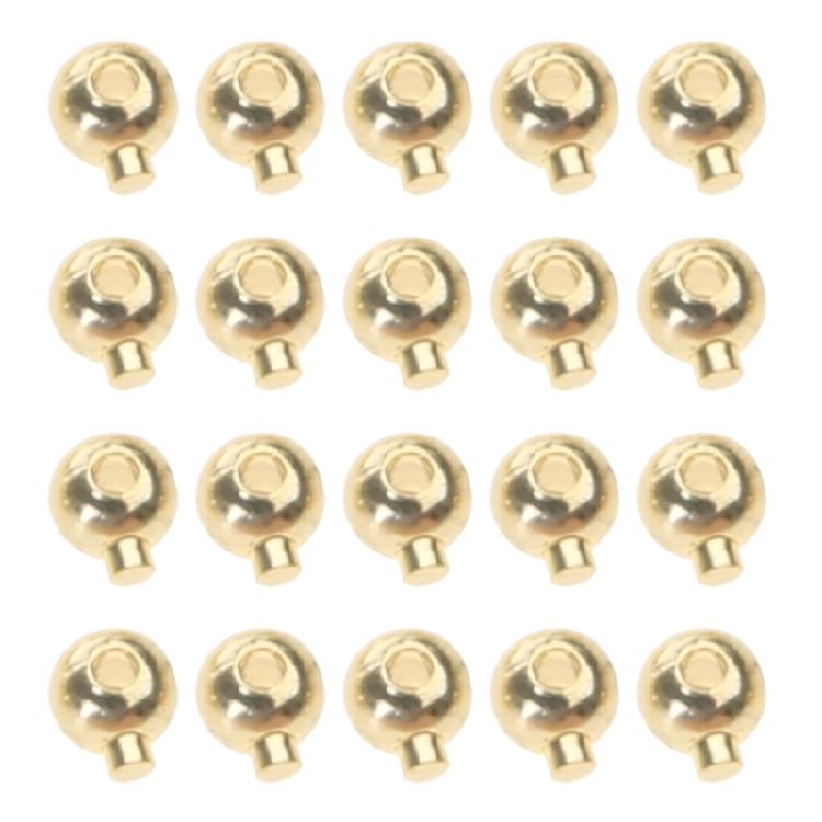 20 Pack Stopper Spacer Bead Finishing Clasps Stainless Steel Positioning Clasp