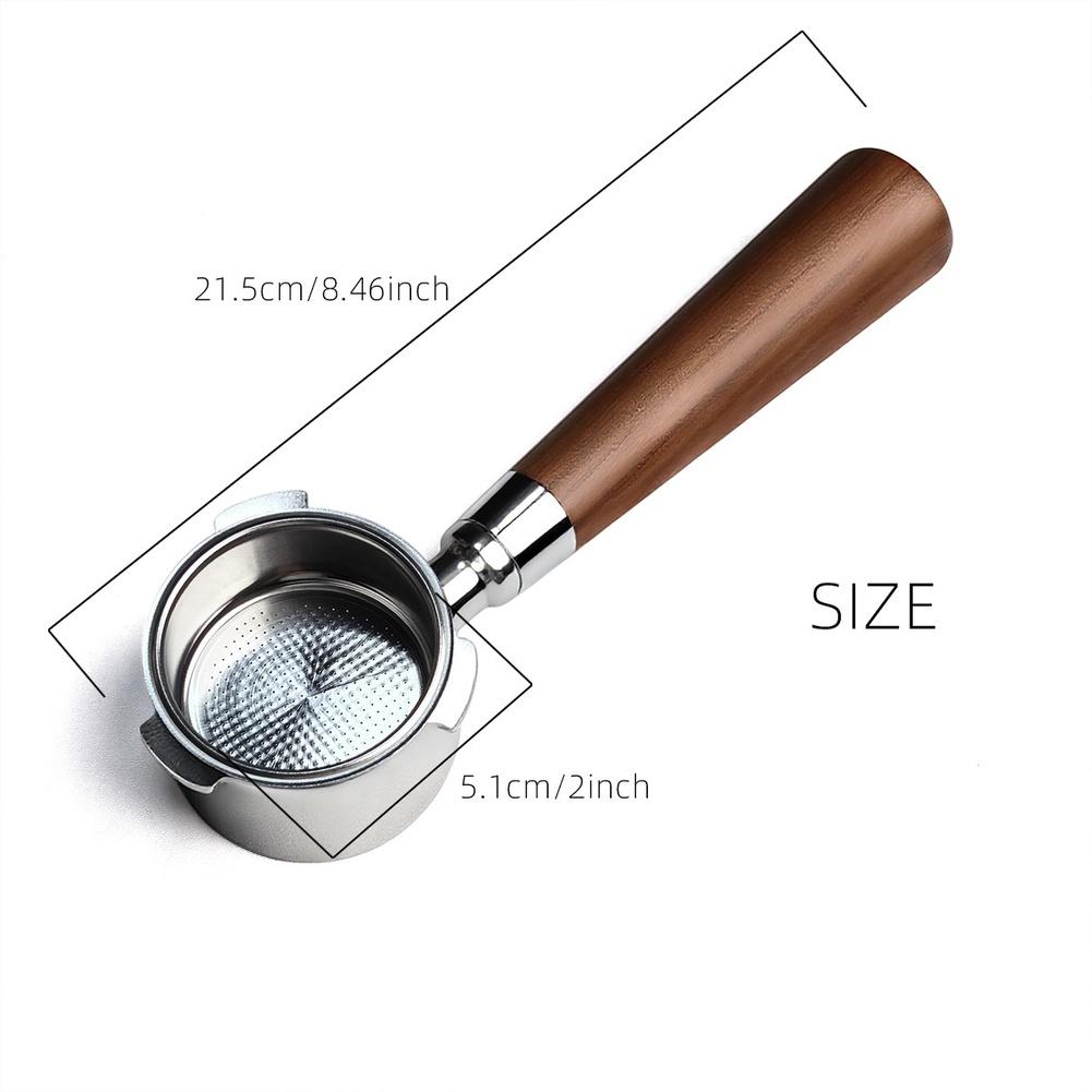 51MM Bottomless Espresso Coffee Portafilter With 5.5MM Ears For Dedica EC680/EC685/EC885 For Smeg ECF01/ECF02 Spare Parts
