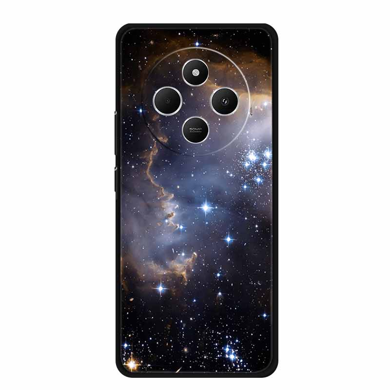For Xiaomi Poco C75 Case POCOC75 Black Silicone Soft Back Cover Case For Poco C75 Phone Case C 75 6.88" Shockproof Coque Funda