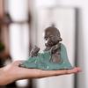 Large Bonsai Accessories Tea Ornaments Desktop Flower Pet Zen Geware Little Monk Tathagata Guanyin Micro Landscape Decorations