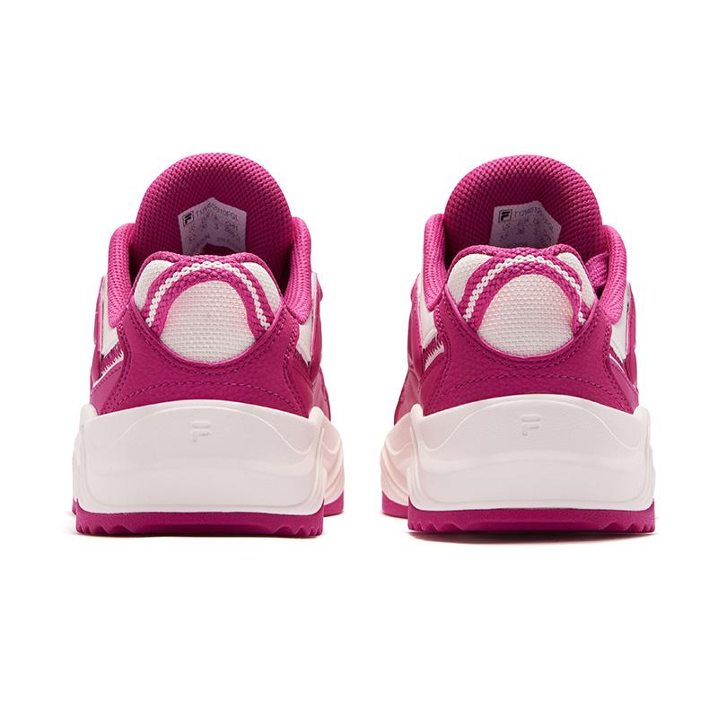 Fila Fusion Workwear Fabric Synthetic Leather Double Laces Round Toe Comfortable Low Top Skate Shoes Women Sneaker T12W612910F-GL
