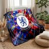 Chelsea FC Theme Blanket Soft Flannel Blanket Plush Throw Blanket Cozy Sofa Bed Blanket for Home Decor