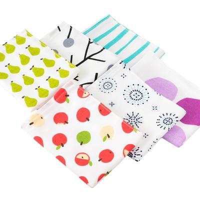 Bloom Gauze Face Set of Senshu No Fluorescent Made In Customizable Design Towels, 6, Gauze-Touch Towels, Thin, Quick-Drying, Lightweight, Dyes, Japan,