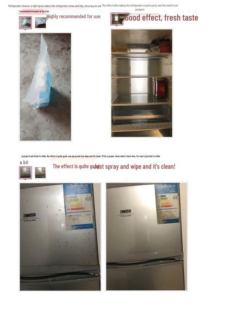Refrigerator and Microwave Cleaner: Eliminates Odors, Stains, and Mold for a Fresh Household.