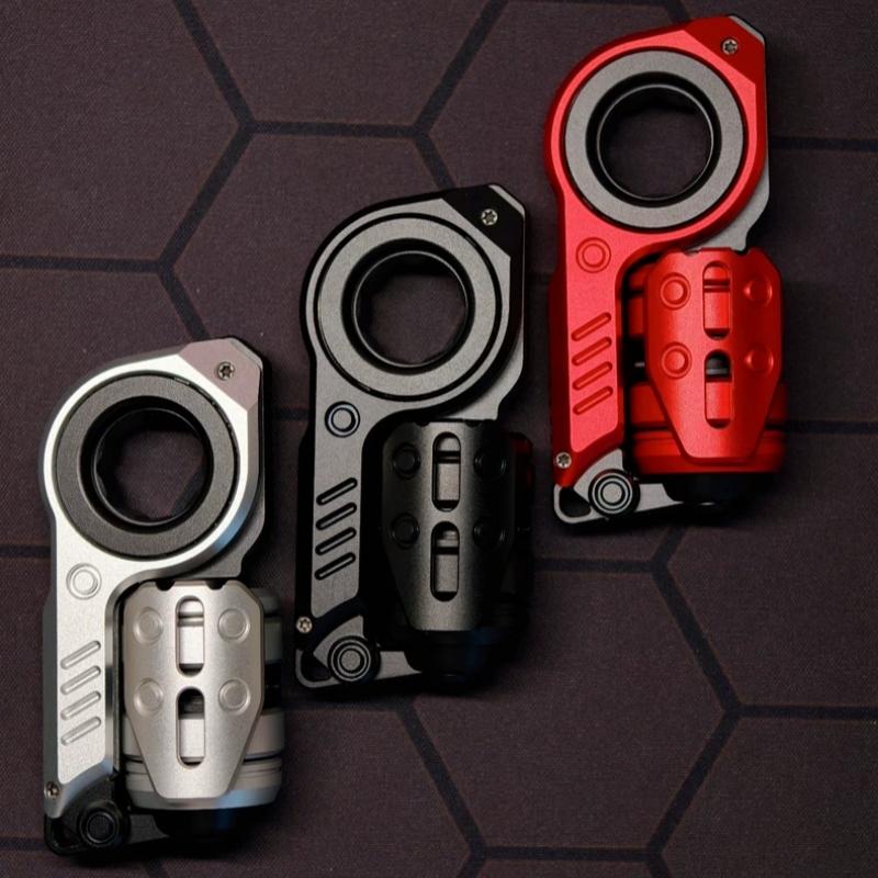 Youth Edition Sinian Edc Fidget Spinner Mechanical Ratchet Haptic Push Slider Anxiety Stress Relief Metal Fingertip Gyro Toy
