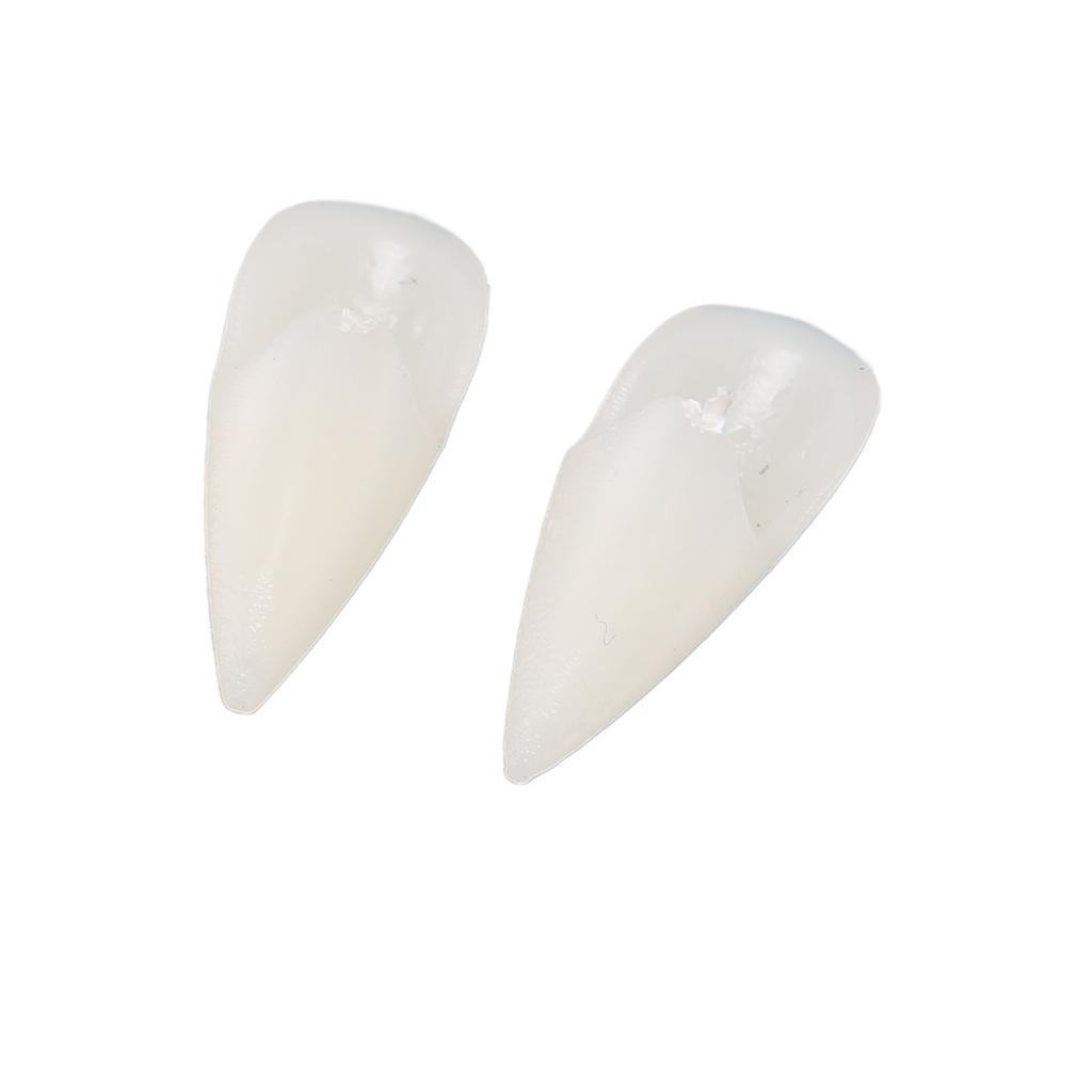 1 Pair Fangs Safe Lifelike Horror False Teeth Prop for Cosplay Halloween Costume Party