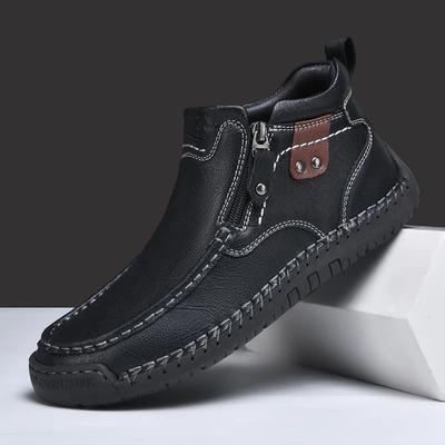 38-48 Designerskie Ręcznie Robione Męskie Buty Botki Outdoorowe Buty do Chodzenia Antypoślizgowe Miękkie Skórzane Buty Męskie Buty Codzienne Dla Mężczyzn