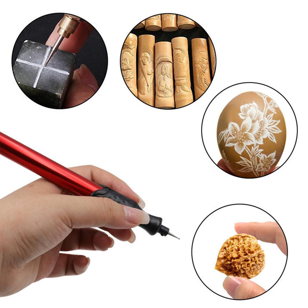 Electric Engraving Pen USB Adjustable Speed Portable Mini Electric Engraver for Metal Wood Glass