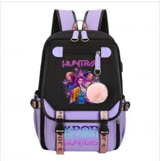 Kpop Witch Hunter Group Print Primary And Secondary School Students Campus Schoolbag Outdoor Travel Backpack 0906-9