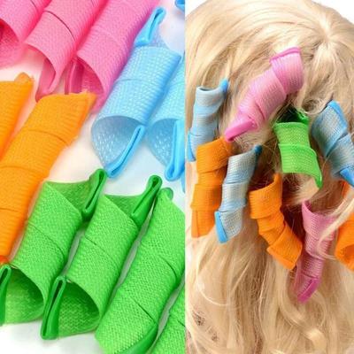18Pcs Magic Instant Curler Hair Rapid Changing Magic Circle Roller Tools Fashion Hairstyle Accessory Heatless Curls Beauty Tool