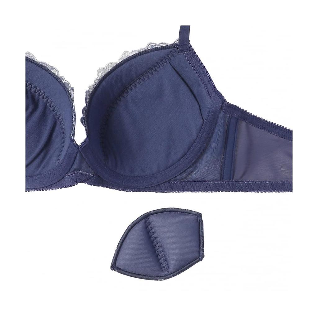 AMOSTYLE BY Triumph Entry Collection Cup Bra Panty Lively Florals M011 D70M Size 3/4 & Set, (Yellow),
