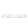 Clear Expandable Bathtub Tray PET   Water Resistant Bath Tub Tray Table for Bathroom