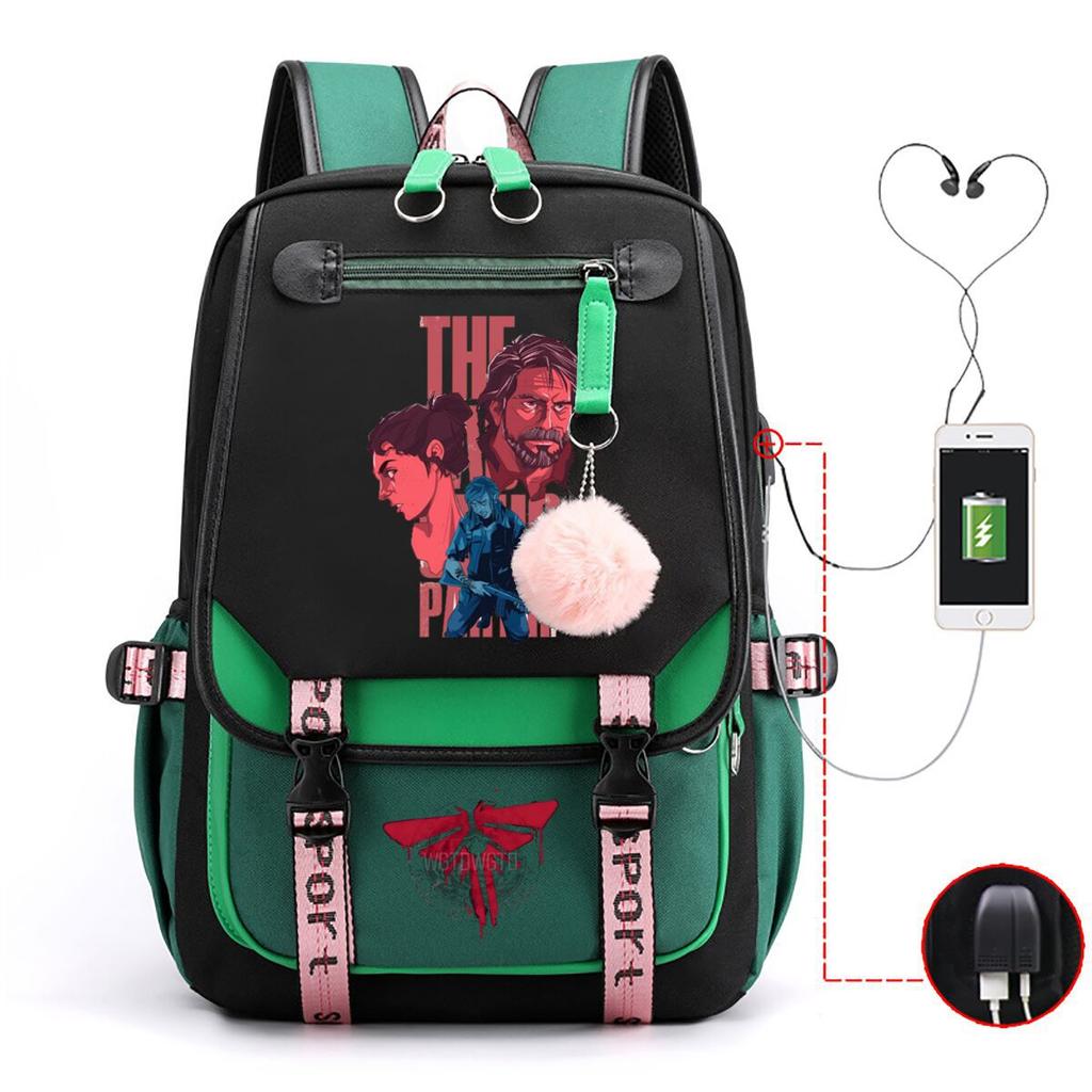 The Last of Us Printed Youth Leisure Travel Backpack Multifunctional Student School Bag