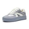 Anta Life Series Simple Comfortable Slip Resistant Durable Low Top Skate Shoes Women Sneakers Silver White Gray 922448003-3