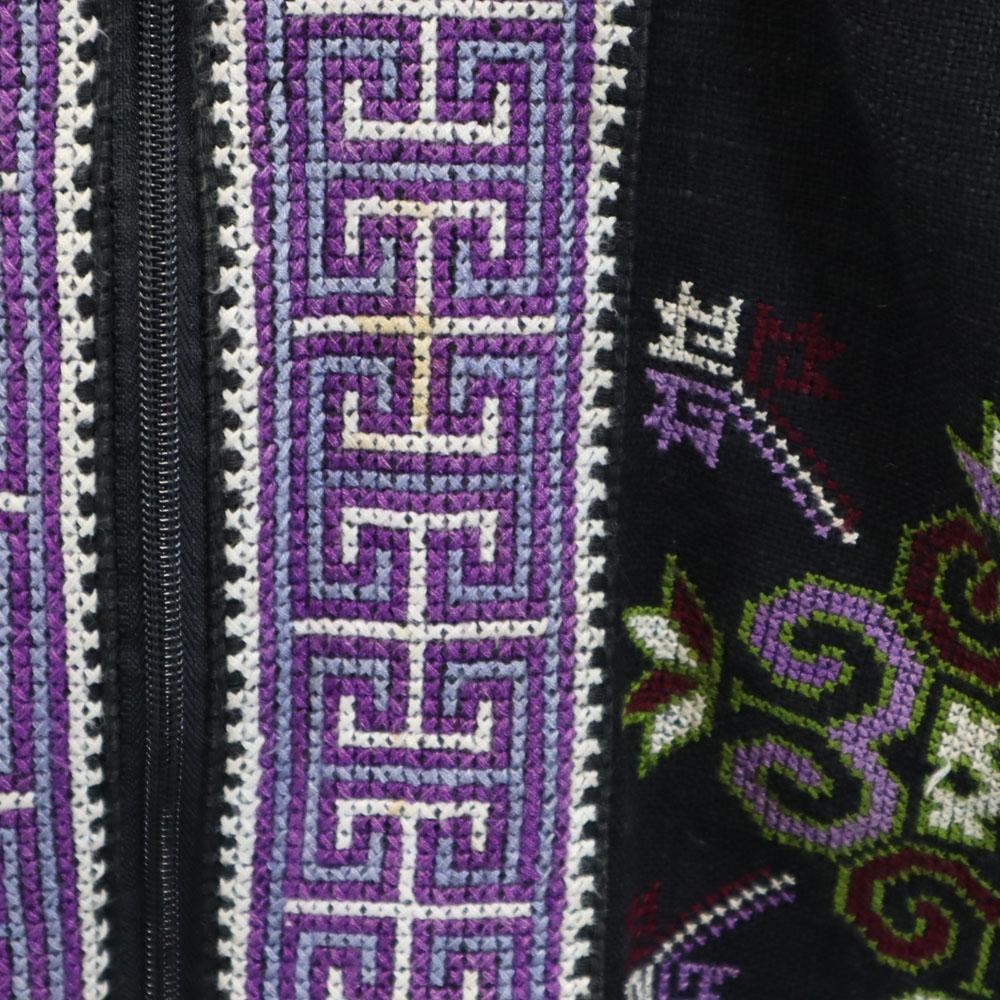 OLD 90s reversible Jacket Black x purple system Women Used