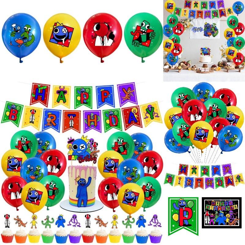 Rainbow Theme Friends Birthday Party Supplies Balloon Banner Cake Decor Toppers