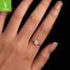50 Points Moissanite Ring Romantic Wedding Ring, Classic Sparkling 925 Sterling Silver Ring Jewelry Msr040