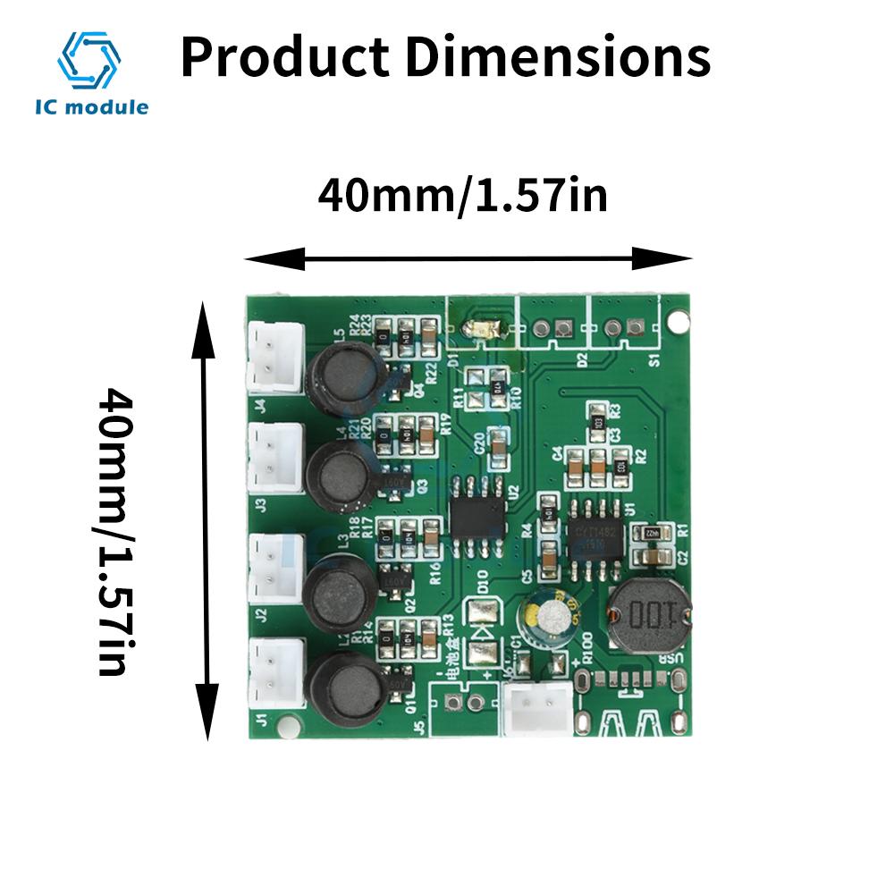 Mini Humidifier DIY Kits Mist Maker and Driver Circuit Board DC6-24V Four Spray Spray Humidifier Module Atomization Module