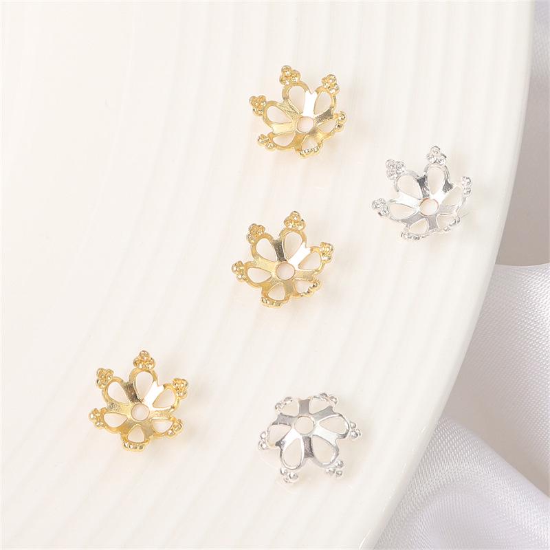

14K Gold-Filled Forsythia Flower Bead Caps for Jewelry Making