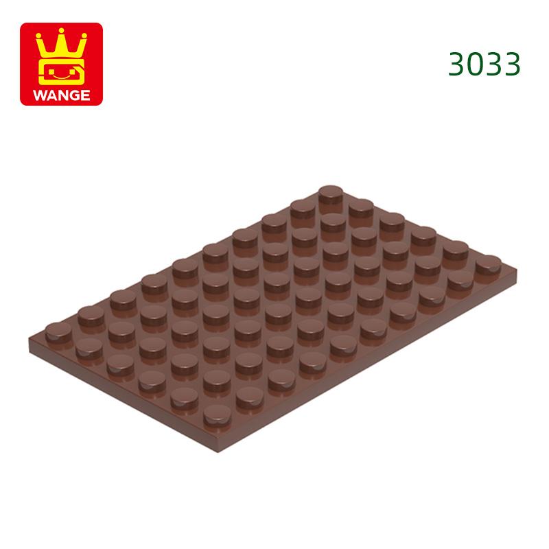 12Pcs/Lot 3033 6x10 Basic Plate Builidng Bricks Moc Parts Works With featuring Blocks DO IT YOURSELF Children's Assembly Playthings Gift Idea Box