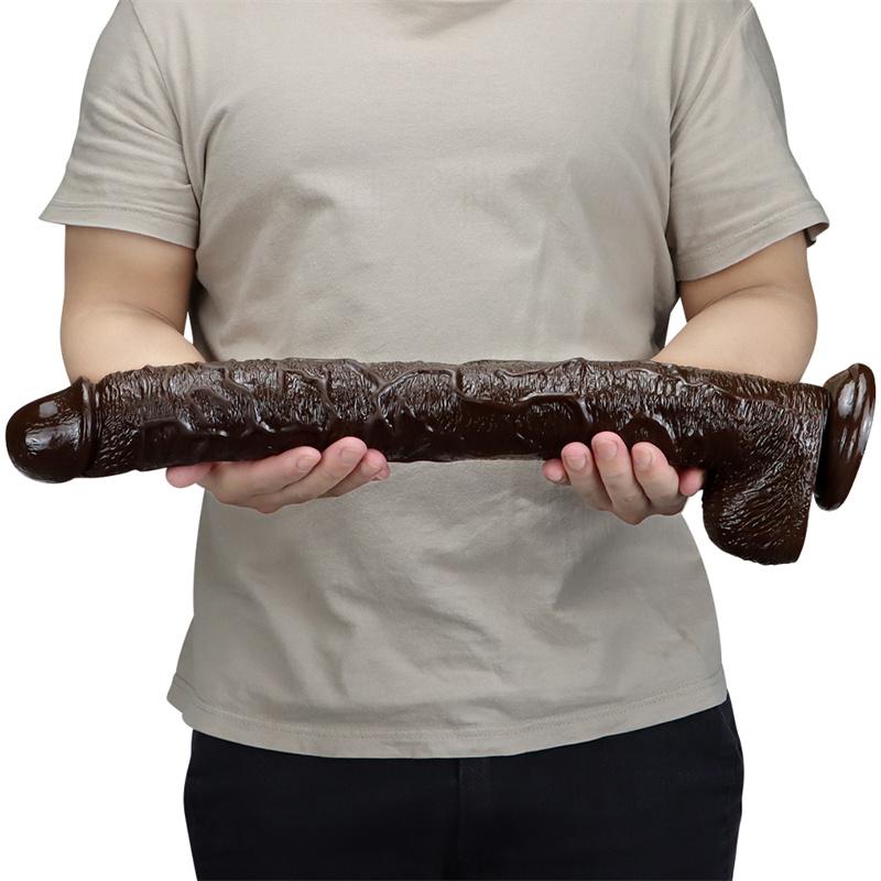 Women's Oversized Simulation Dildo Masturbator Goes Deep Into Anal Couples Sex Toys
