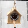 Bird Nesting House For Cage Parakeet Nest Box Bedding Parrot Breeding  Box  Wooden Bird House Pet Bird Nest