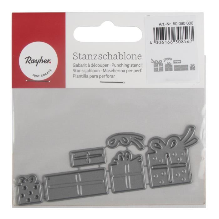 Kit Gabarits de découpe: Presents, 0,9x2cm-2,1x2,9cm, sct.-LS 6pces