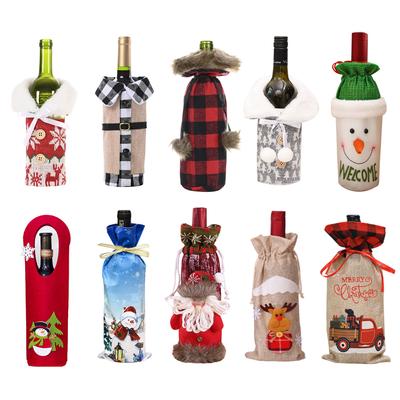Weihnachten Wein Flasche Abdeckung Frohe Weihnachten Dekorationen Für Zu Hause Weihnachten Ornament Festival Dekoration Weihnachten Navidad Geschenke