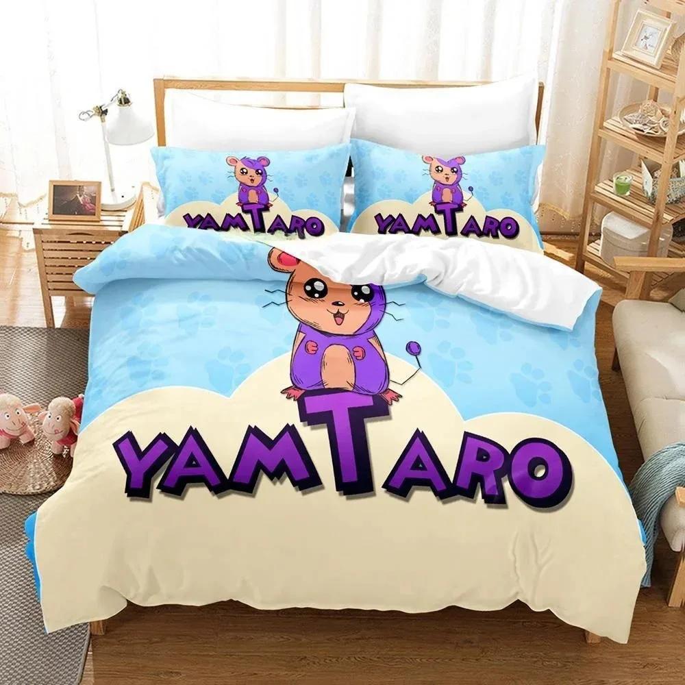 3D Printed Cartoon Animal Hamtaro Bedding Set Single Twin Full Queen King Size Bed Set Adult Kid Bedroom Duvet Cover Sets