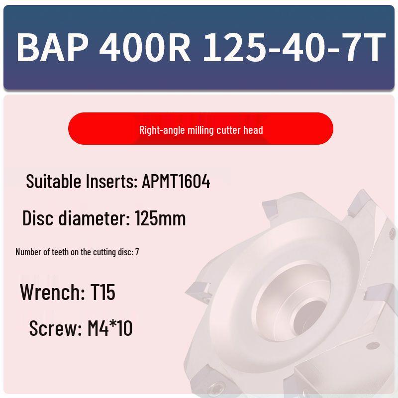 Right Angle CNC Milling Head BAP300R for Face & Vertical Milling (Sizes: 40/50/63/80/100)