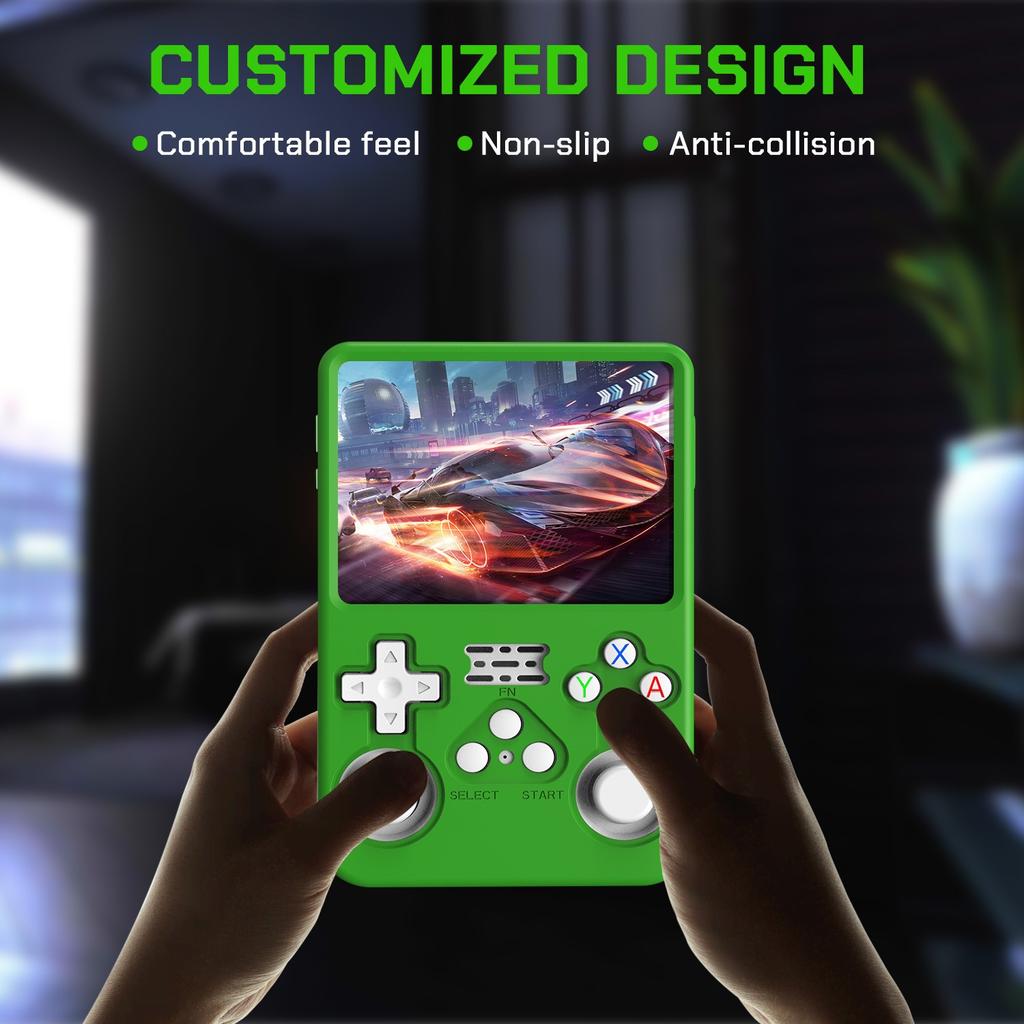 Protective Case Rubber Silicone Skin Cover for R36S Retro Handheld Game Console
