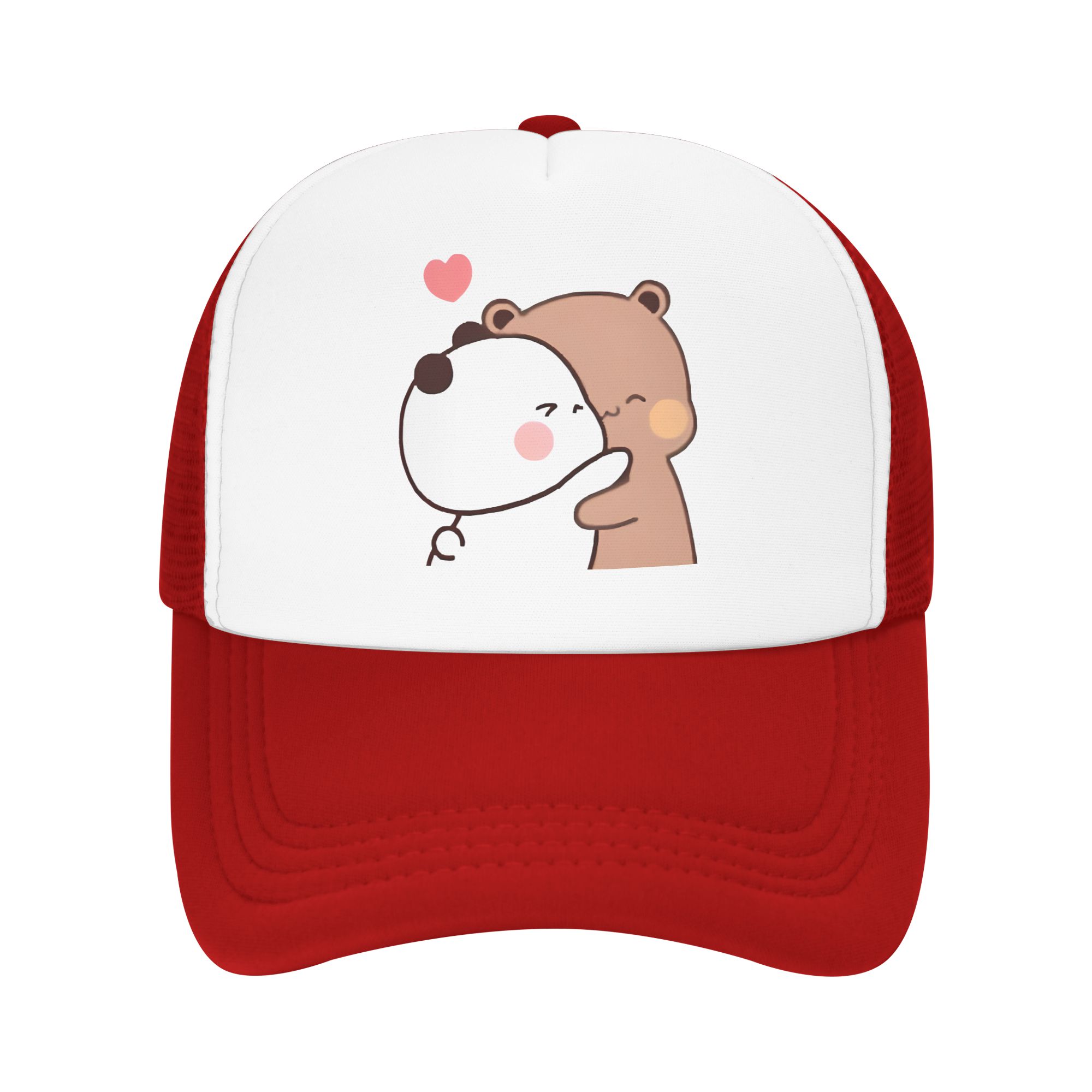 Bear and Panda Trucker Hats Adult Bubu and Dudu Balloon Cap Sports Cap Adjustable Snapback Caps Mesh Baseball Caps Wholesale New One Size